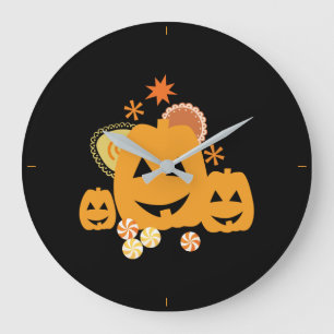 Halloween-Party Große Wanduhr