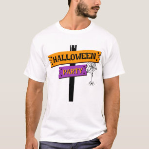 Halloween-Party-Grusel-Grafik-T-Shirt-Design T-Shirt