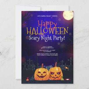 Halloween-Party, Halloween Night Terror Einladung