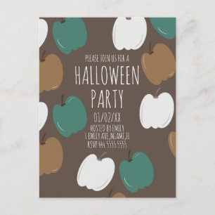 Halloween-Party Herbst-Kürbisse Erde-Ton Postkarte