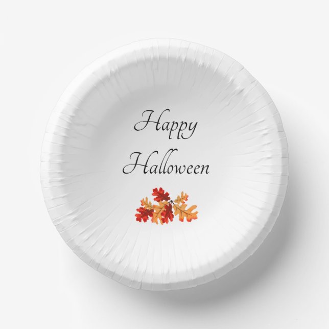 Halloween-Party Herbstlaube Pappteller (Vorderseite)