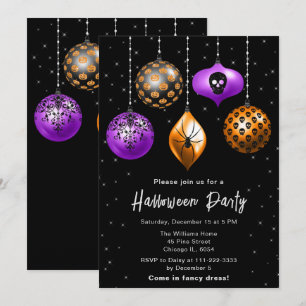 Halloween-Party Holiday Ornaments Einladung