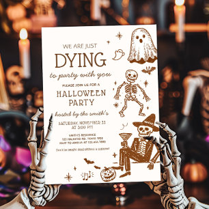 Halloween-Party im Party sterben Einladung