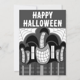 Halloween-Party im Spuk Schwarz-Weiß-Haus Einladung