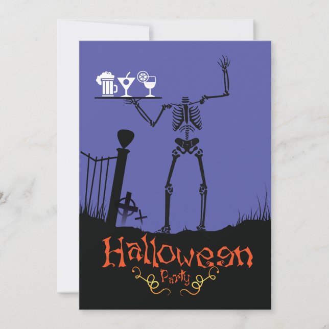 Halloween Party invitation Drinks (Devant)