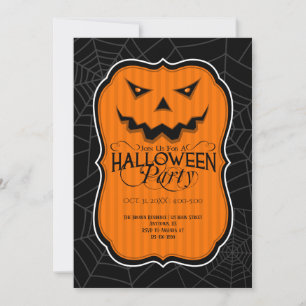 Halloween Party Jackolantern Invitation