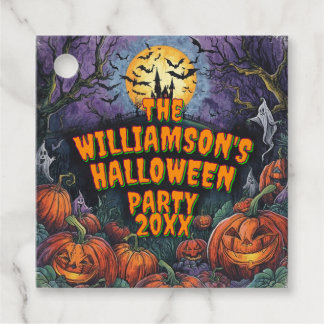 Halloween-Party Jahr hinzufügen Geschenkanhänger