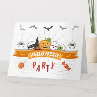 Halloween-Party Karte