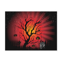 Halloween-Party-Karte