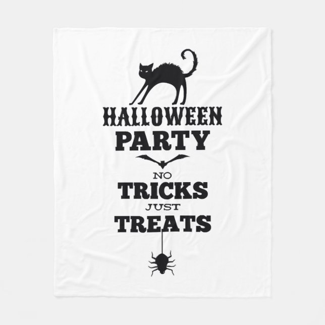 Halloween-Party keine Leckereien nur Tricks lustig Fleecedecke (Vorderseite)
