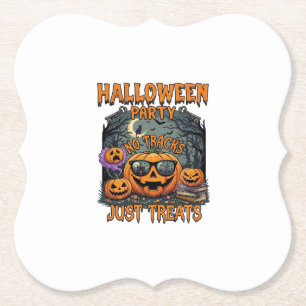 Halloween-Party Keine Tracks Nur Süßigkeiten Sonne Untersetzer