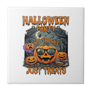 Halloween-Party Keine Tracks Nur Treats Sonnenbril Fliese