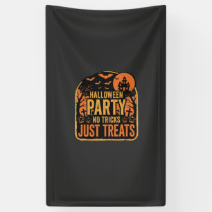 Halloween-Party Keine Tricks Nur Leckerlis Design_ Banner