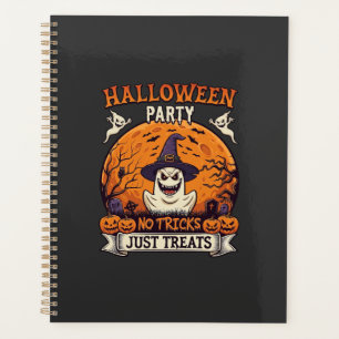 Halloween-Party Keine Tricks Nur Süßigkeiten Geist Planer