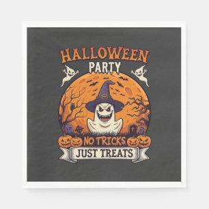 Halloween-Party Keine Tricks Nur Süßigkeiten Geist Serviette