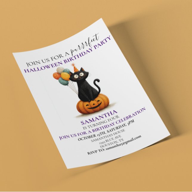 Halloween Party Kinder Black Cat (Von Creator hochgeladen)