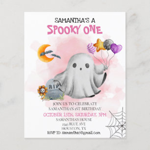 Halloween Party Kinder Spooky One Ghost