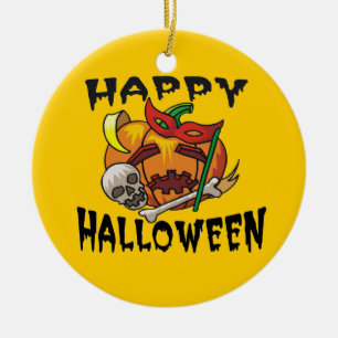 Halloween-Party-Kürbis-Ornament Keramik Ornament