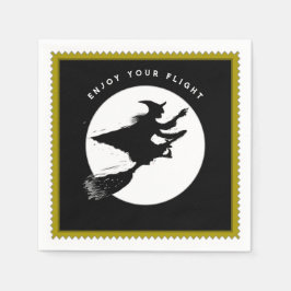 Halloween-Party Lustige Hexe Serviette