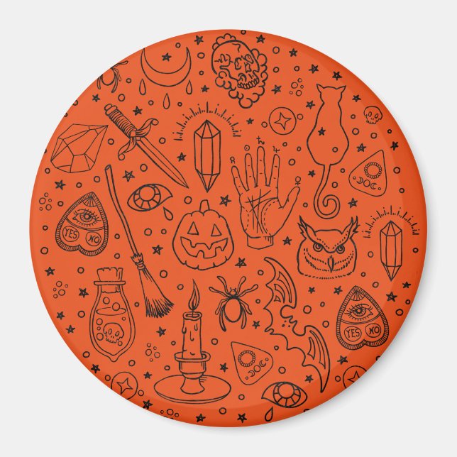 Halloween-Party Magnet (Vorne)