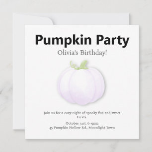 Halloween-Party   Minimales Pumpkin-Design Feiertagskarte