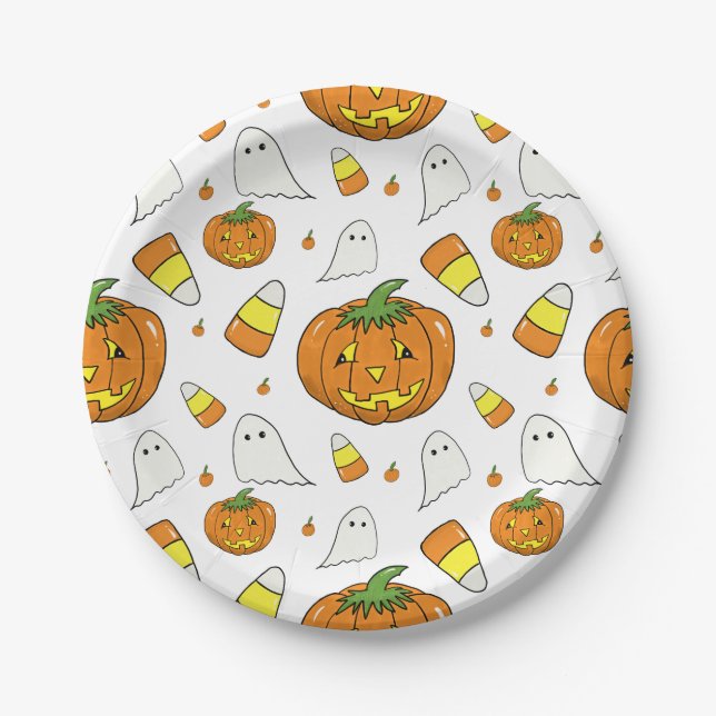 Halloween Party Paper Plates Pappteller (Vorderseite)