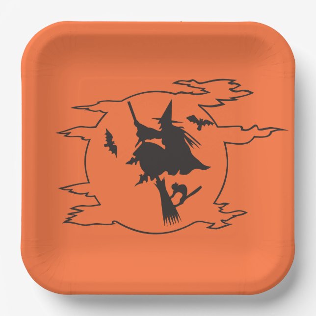 Halloween-Party-Papierplatte Pappteller (Vorderseite)