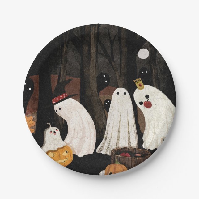 Halloween-Party Pappteller (Vorderseite)