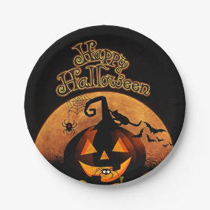 Halloween-Party Pappteller