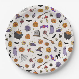 Halloween-Party Pappteller
