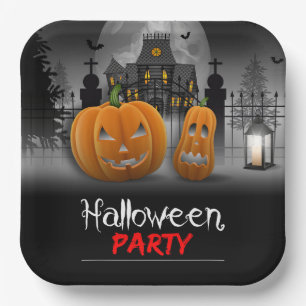 Halloween-Party Pappteller
