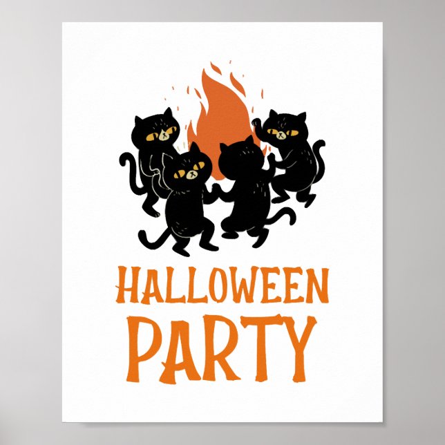 Halloween-Party Poster (Vorne)