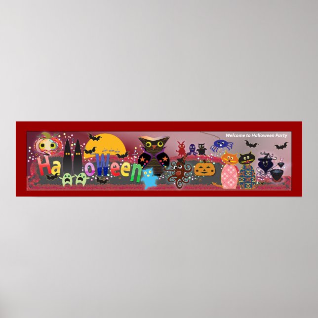 Halloween-Party Poster (Vorne)