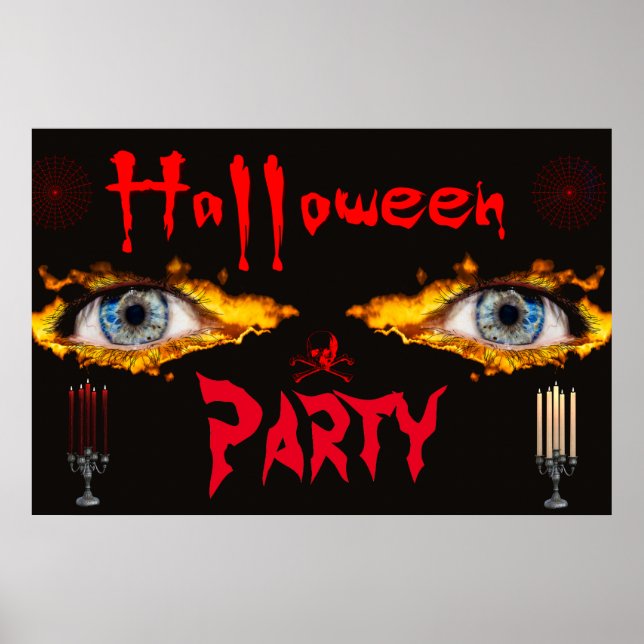 Halloween-Party Poster (Vorne)