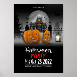 Halloween-Party Poster Einladung