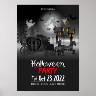 Halloween-Party Poster Einladung