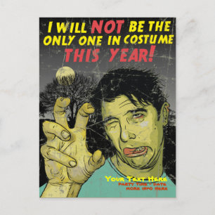 Halloween-Party-Postkarte laden ein Einladungspostkarte