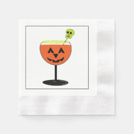 Halloween-Party Pumpkin Glass Paper Napkin Serviette