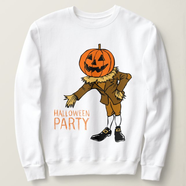 Halloween-Party Pumpkin Typ Clip Art, Halloween Sweatshirt (Design vorne)