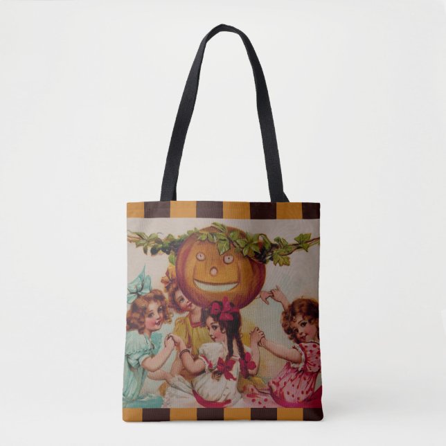 Halloween-Party Pumpkin Vintag Tasche (Vorderseite)