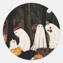 Halloween-Party Runder Aufkleber
