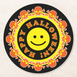 Halloween-Party Runder Pappuntersetzer