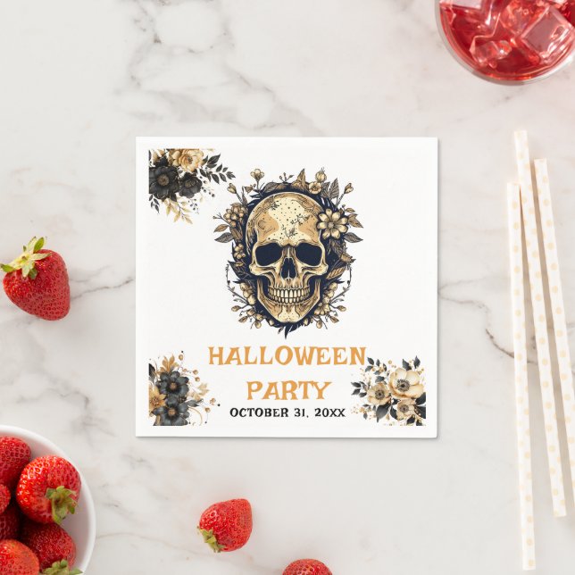 Halloween-Party Schöner Drink Cocktail Serviette (Beispiel)