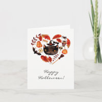 Halloween-Party-schwarze KatzeWatercolor