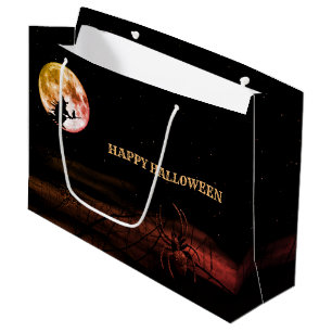 Halloween-Party Schwarze Nacht Vollmond Beängstige Große Geschenktüte