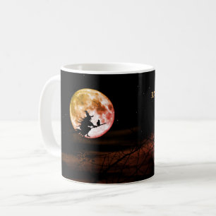 Halloween-Party Schwarze Nacht Vollmond Beängstige Kaffeetasse