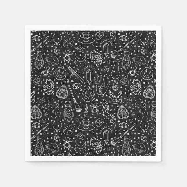 Halloween-Party Serviette (Vorderseite)