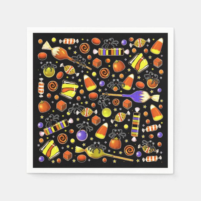 Halloween-Party Serviette (Vorderseite)
