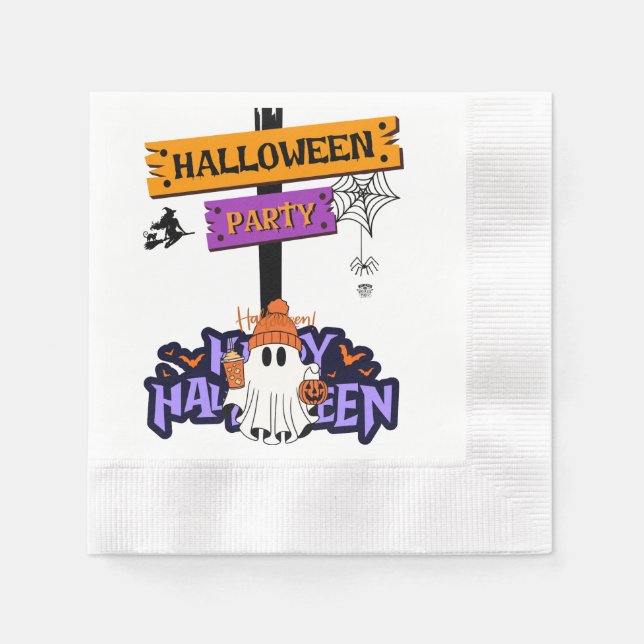 Halloween Party Serviette (Vorderseite)