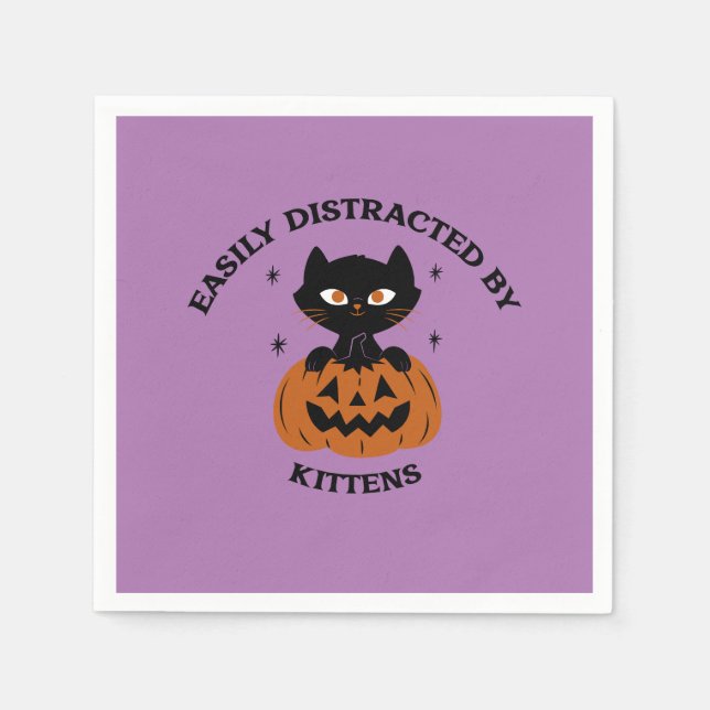 Halloween-Party-Servietten, Kürbiskuchen Serviette (Vorderseite)